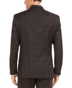 Lauren Ralph Lauren Classic-fit Ultraflex Stretch Brown/blue Windowpane Suit Separate Jacket Brown/blue thumbnail 2
