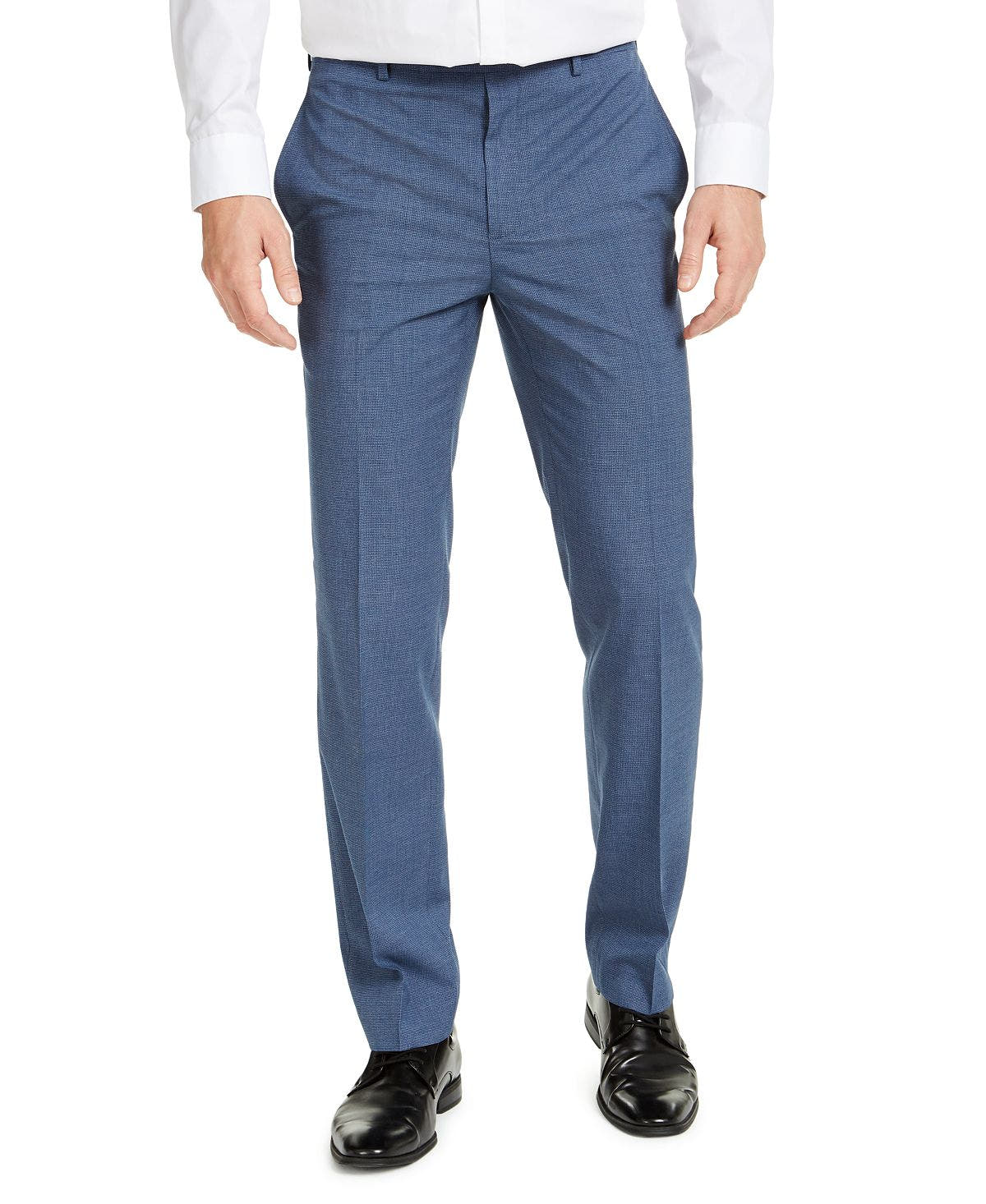 Lauren Ralph Lauren Classic-fit Ultraflex Stretch Dress Pants Blue Mini Houndstooth