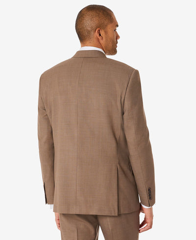 Lauren Ralph Lauren Classic-fit Ultraflex Stretch Houndstooth Suit Jacket Medium Brown