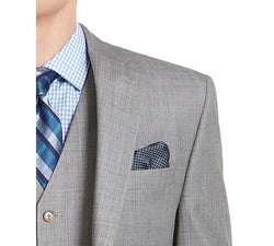 Lauren Ralph Lauren Classic-fit Ultraflex Stretch Light Gray Sharkskin Suit Jacket Light Grey thumbnail 3