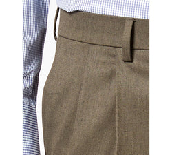 Lauren Ralph Lauren Classic-fit Ultraflex Stretch Micro-twill Pleated Dress Pants Taupe thumbnail 2
