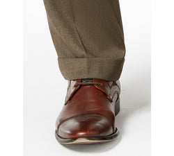 Lauren Ralph Lauren Classic-fit Ultraflex Stretch Micro-twill Pleated Dress Pants Taupe thumbnail 3
