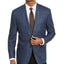 Lauren Ralph Lauren Classic-fit Ultraflex Stretch Navy Blue Windowpane Plaid Silk & Wool Sport Coat Navy