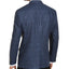 Lauren Ralph Lauren Classic-fit Ultraflex Stretch Navy Blue Windowpane Plaid Silk & Wool Sport Coat Navy