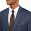 Lauren Ralph Lauren Classic-fit Ultraflex Stretch Navy Blue Windowpane Plaid Silk & Wool Sport Coat Navy