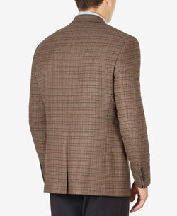 Lauren Ralph Lauren Classic-fit Ultraflex Stretch Patterned Blazer Brown Tic thumbnail 2