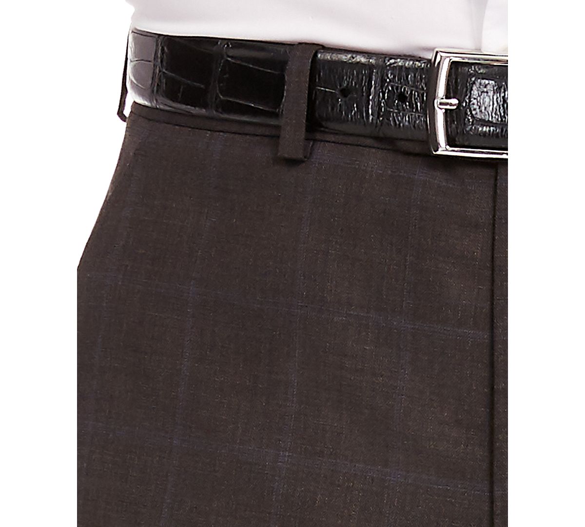 Lauren Ralph Lauren Classic-fit Ultraflex Stretch Suit Separate Pants Brown/blue