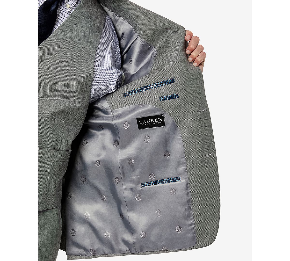 Lauren Ralph Lauren Classic-fit Wool Stretch Suit Jacket Light Grey