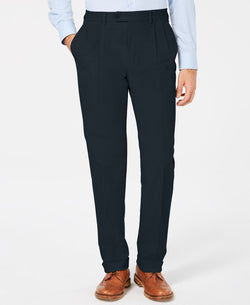 Lauren Ralph Lauren Classic/regular Fit Corduroy Double Reverse Pleated Dress Pants Dark Teal thumbnail 1