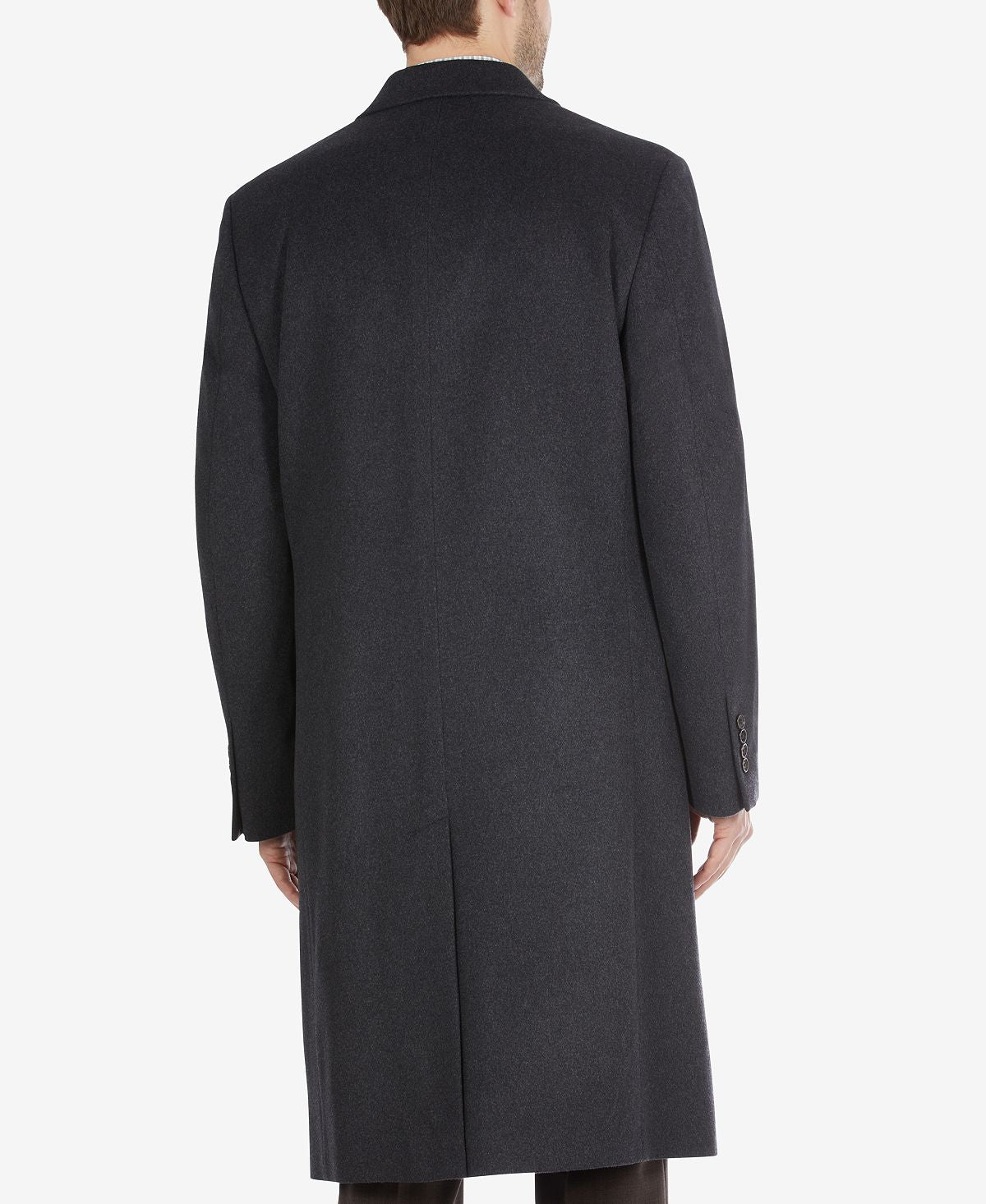 Lauren Ralph Lauren Columbia Classic-fit Overcoat Charcoal