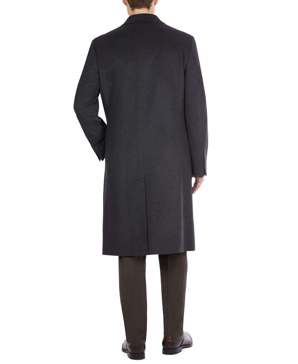 Lauren Ralph Lauren Columbia Classic-fit Overcoat Charcoal