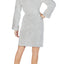 Lauren Ralph Lauren Grey Shawl-Collar Fleece Short Robe