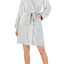 Lauren Ralph Lauren Grey Shawl-Collar Fleece Short Robe