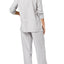 Lauren Ralph Lauren Grey-Striped Paris Woven Pajama Set