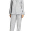 Lauren Ralph Lauren Grey-Striped Paris Woven Pajama Set