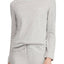 Lauren Ralph Lauren Heather-Grey Striped Fitted Lounge Top