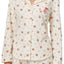 Lauren Ralph Lauren Ivory/Floral Fleece PJ Set