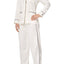 Lauren Ralph Lauren Ivory/Navy French Riviera Contrast-Piping Pajama Set