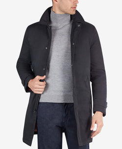 Lauren Ralph Lauren Lotus Polyester Filled Overcoat With Gator Black thumbnail 1