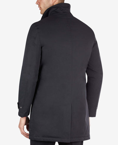 Lauren Ralph Lauren Lotus Polyester Filled Overcoat With Gator Black
