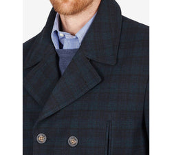 Lauren Ralph Lauren Luke Wool-blend Classic-fit Peacoat Navy/green thumbnail 3
