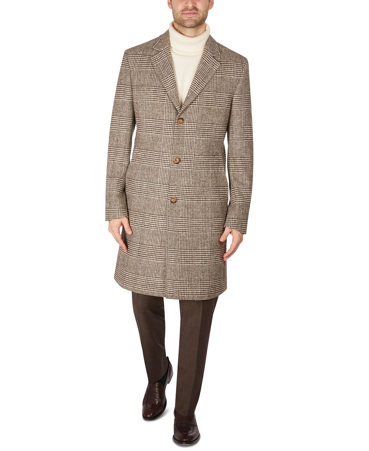 Lauren Ralph Lauren Men’s Luther Luxury Blend Overcoat Olive