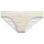 Lauren Ralph Lauren Metallic Stripe Bikini Bottom in White/Gold