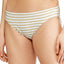 Lauren Ralph Lauren Metallic Stripe Bikini Bottom in White/Gold