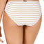 Lauren Ralph Lauren Metallic Stripe Bikini Bottom in White/Gold