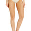 Lauren Ralph Lauren Metallic Stripe Bikini Bottom in White/Gold