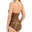 Lauren Ralph Lauren Ocelot Leopard Printed Underwire Strapless One-piece Swimsuit Leopard