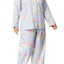 Lauren Ralph Lauren PLUS Blue/Floral-Print Cotton/Sateen Pajama Set