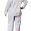Lauren Ralph Lauren PLUS Blue/Floral-Print Cotton/Sateen Pajama Set