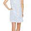 Lauren Ralph Lauren PLUS Blue/Floral-Print Lace-Trim Night-Gown