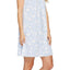 Lauren Ralph Lauren PLUS Blue/Floral-Print Lace-Trim Night-Gown