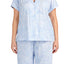 Lauren Ralph Lauren PLUS Blue-Paisley Classic Knit Bermuda Pajama Set