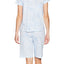 Lauren Ralph Lauren PLUS Blue-Paisley Classic Knit Bermuda Pajama Set