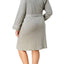Lauren Ralph Lauren PLUS Heather-Grey Shawl-Collar Wrap Robe