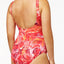 Lauren Ralph Lauren PLUS Printed Coral Tummy Control Swimsuit