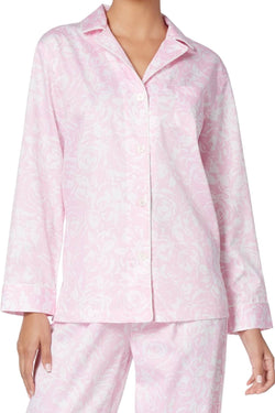 Lauren Ralph Lauren Pink Floral-Print Paris Sateen Pajama Set thumbnail 3