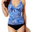 Lauren Ralph Lauren Playa Halter Tummy-Control Tankini Top in Blue Floral