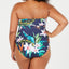 Lauren Ralph Lauren Plus Watercolor Tropical Printed Underwire One-piece Swimsuit Watercolor Tropical Floral