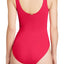 Lauren Ralph Lauren Raspberry Beach-Club Cut-Out Tummy-Control Swimsuit