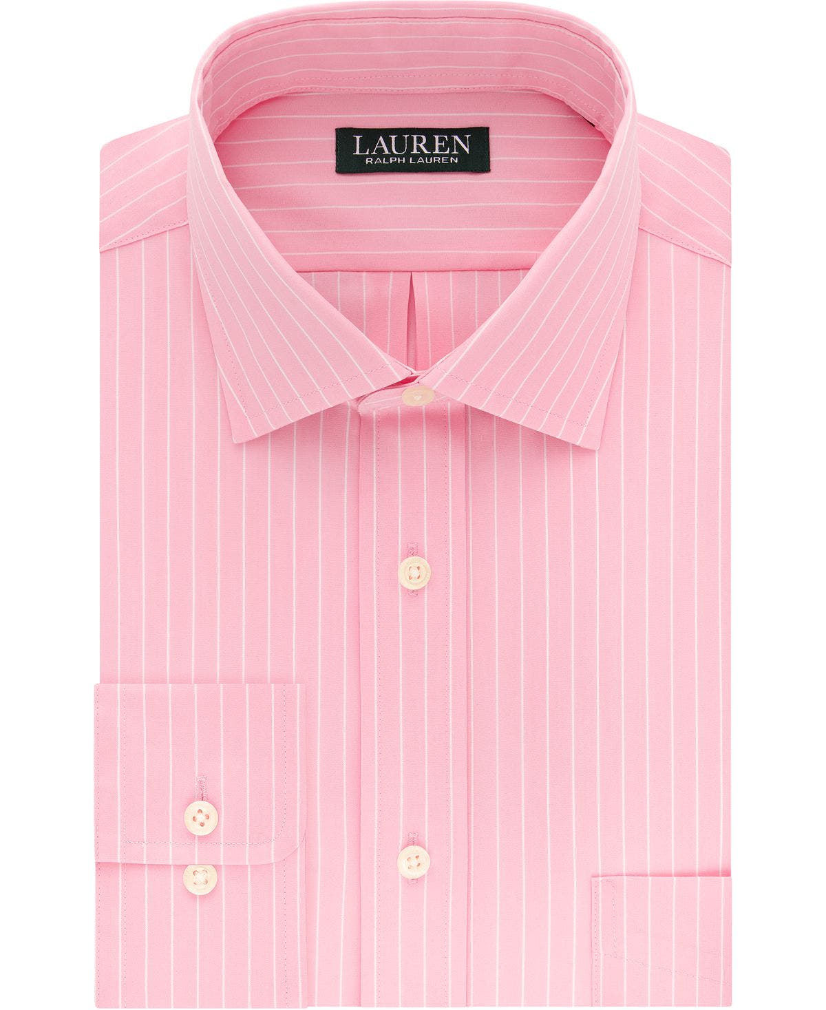Lauren Ralph Lauren Regular Fit Wrinkle Free Stretch Dress Shirt Online Exclusive Pink