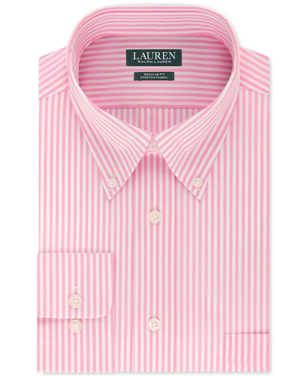 Lauren Ralph Lauren Regular-fit Ultraflex Stripe Dress Shirt Pink