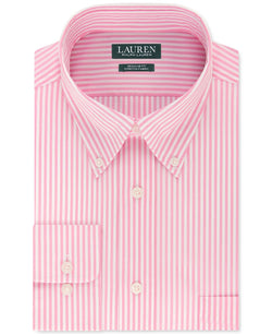 Lauren Ralph Lauren Regular-fit Ultraflex Stripe Dress Shirt Pink thumbnail 1