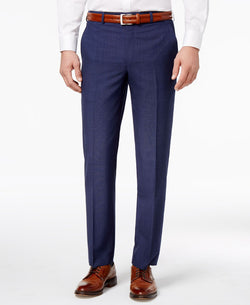 Lauren Ralph Lauren Solid Ultraflex Classic-fit Wool Dress Pants Medium Blue thumbnail 1