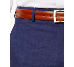 Lauren Ralph Lauren Solid Ultraflex Classic-fit Wool Dress Pants Medium Blue thumbnail 3