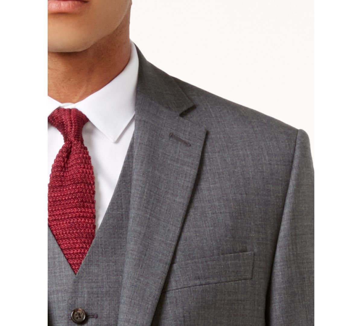 Lauren Ralph Lauren Solid Ultraflex Classic-fit Wool Jacket Grey