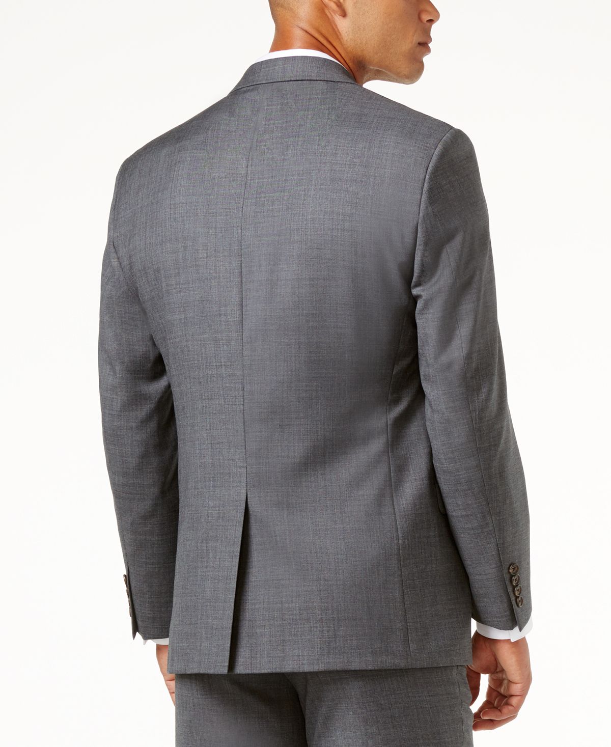 Lauren Ralph Lauren Solid Ultraflex Classic-fit Wool Jacket Grey